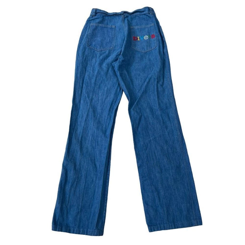 Divots vintage embroidered pocket straight leg jeans size 27